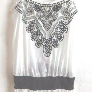 XXI Sleeveless Boho Pullover Womens Top Petite Sm